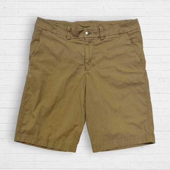 Lululemon Mens Commission Shorts Khaki ABC Classic Chino Style